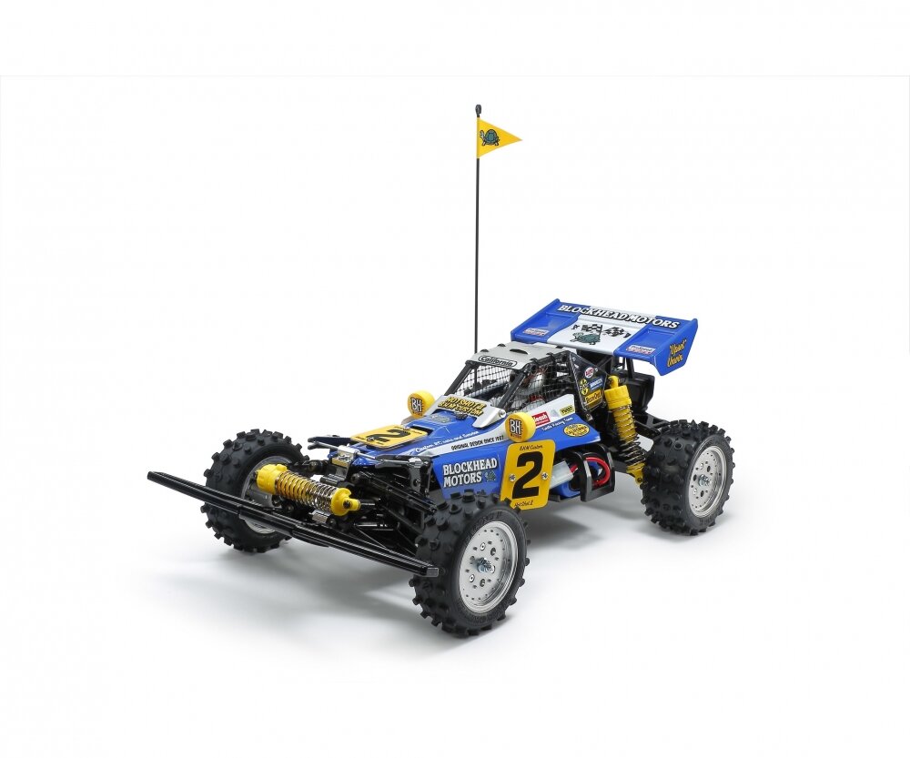 Tamiya_1:10_RC_Hotshot_II_Blockhead_Motors_300058710, Maschine, Rad, Buggy, Fahrzeug, Auto