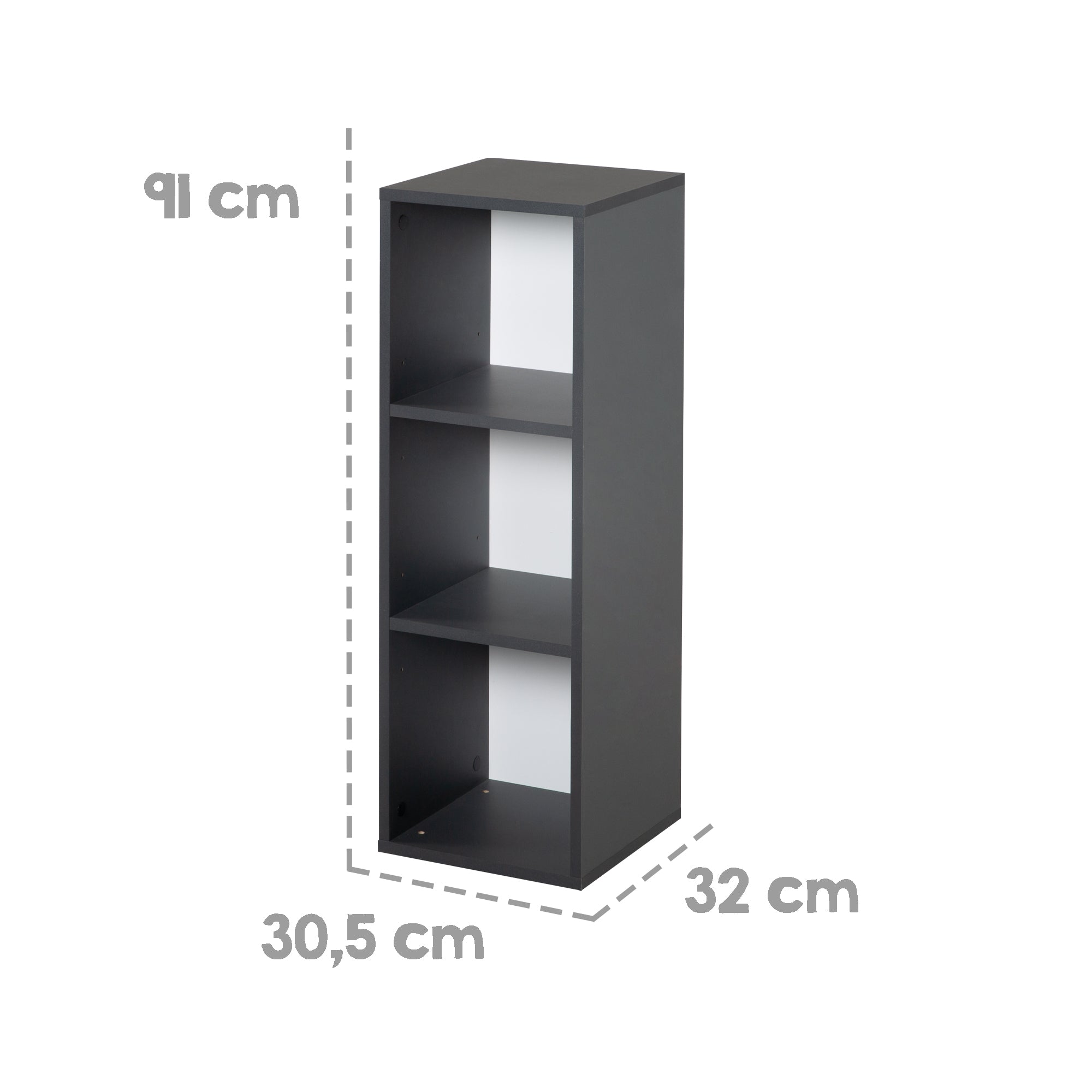 Roba 10034AN Universalseitenregal Universal anthrazit - Produktbild 3