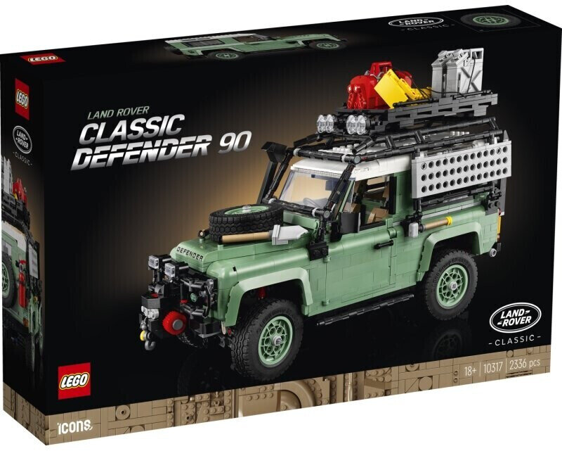 LEGO_10317_Icons_Klassischer_Land_Rover_Defender_90_, Maschine, Rad, Jeep, Transport, Fahrzeug