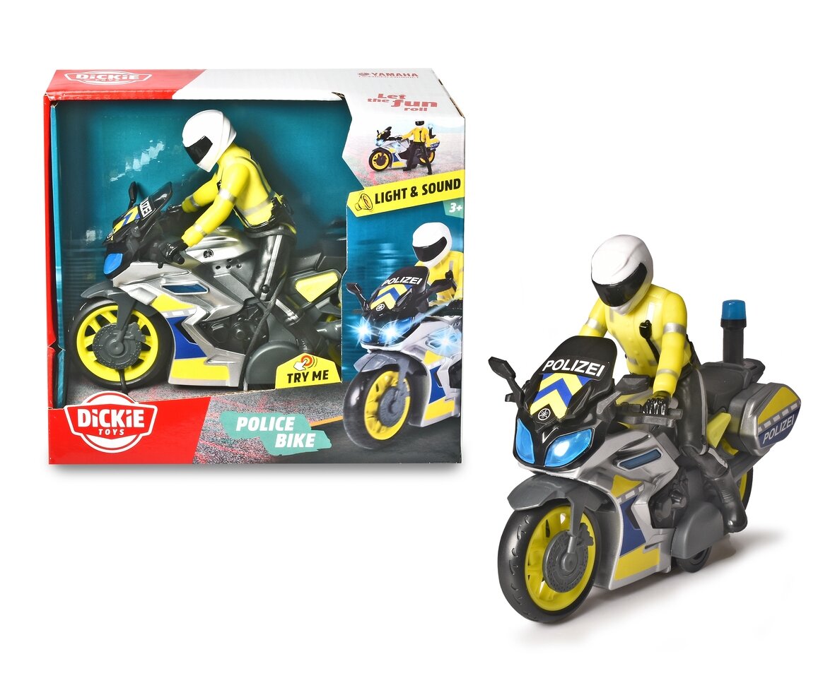Dickie, Toys, Yamaha, Polizeimotorrad, 203712018, Helme, Motorrad, Schutzhelm, Rad, Person