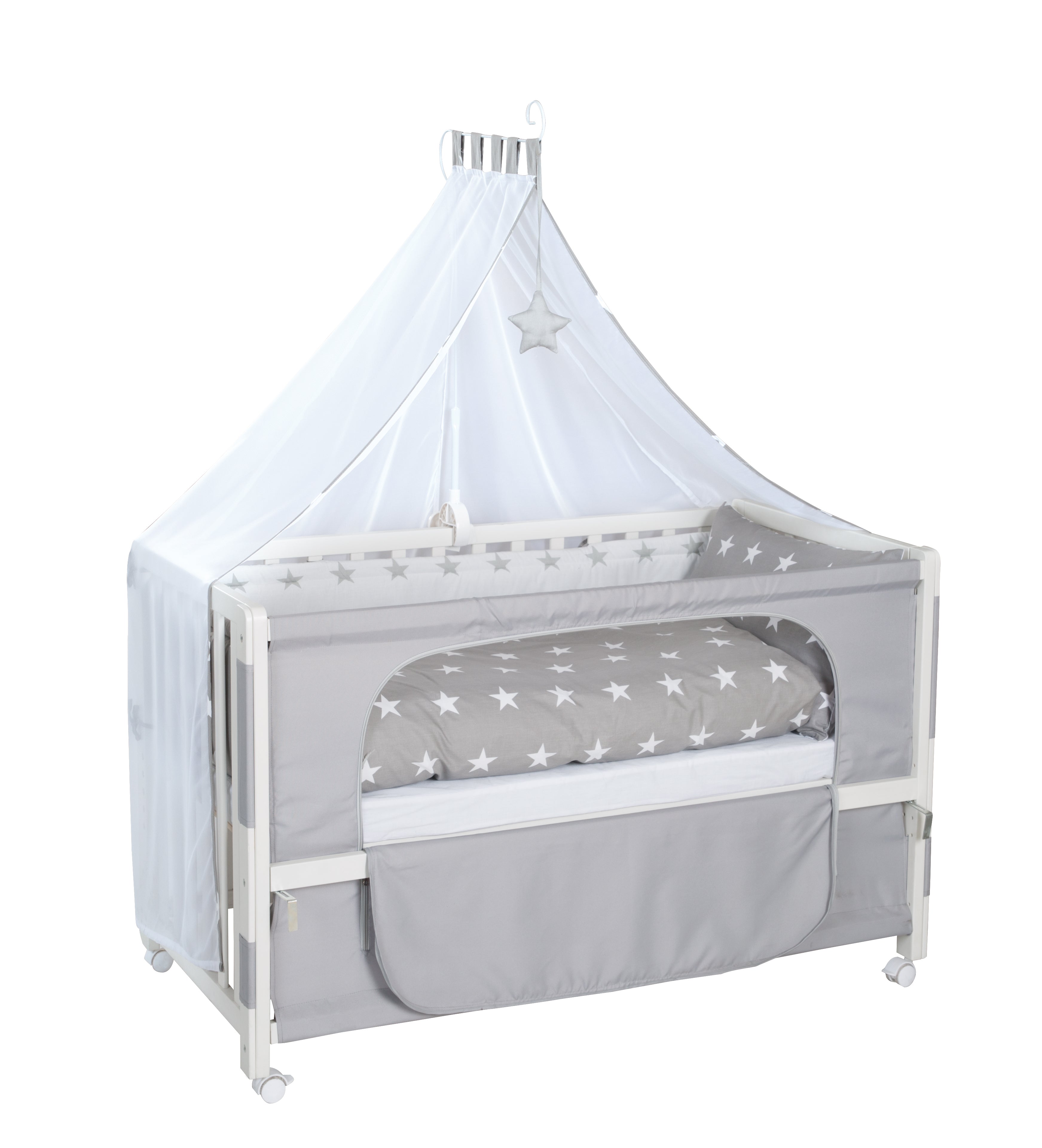 Roba 216002WEV190 Room Bed, 60x120 cm Little Stars weiß - weiß - Room Bed - Produktbild 1