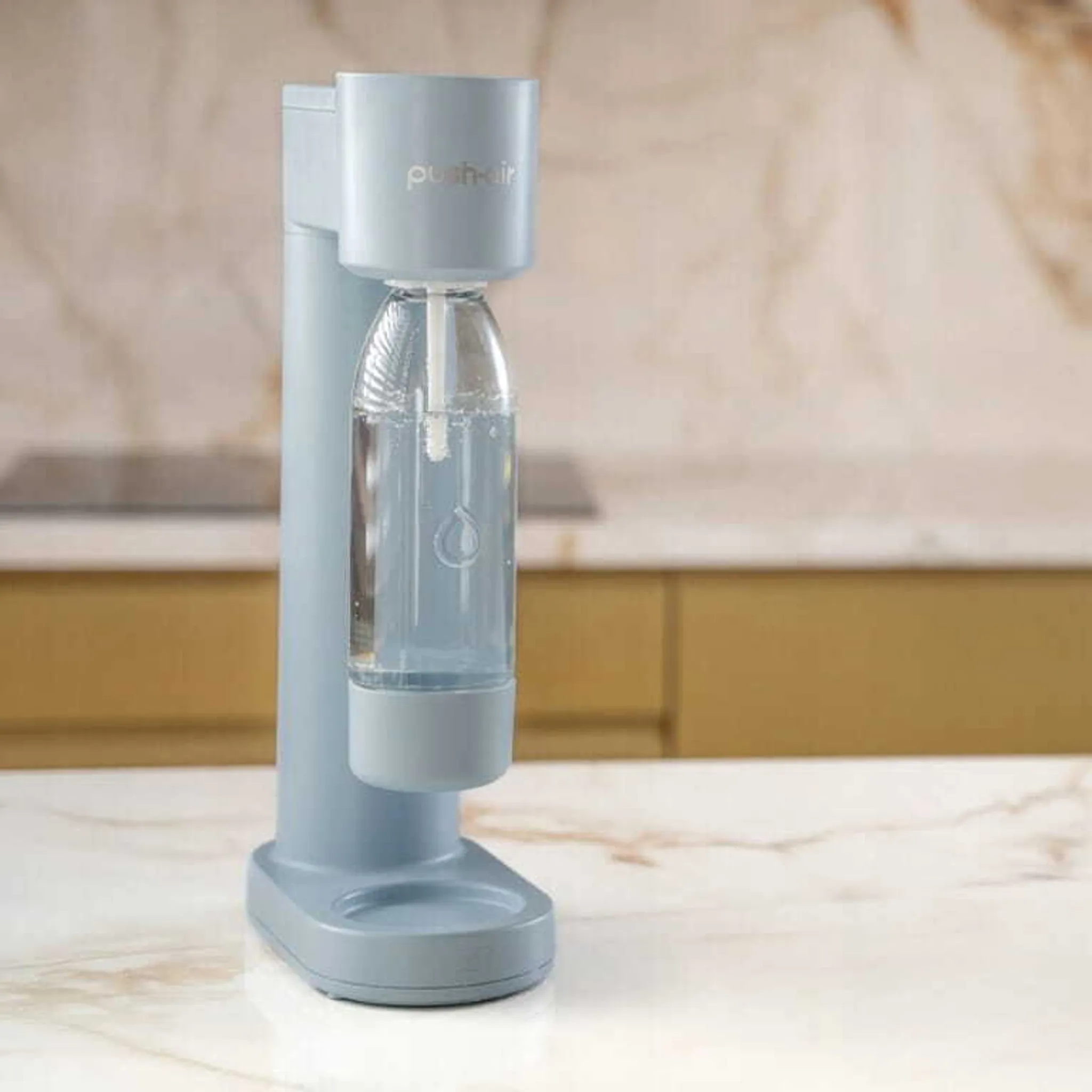 PEARLCO 502022 Wassersprudler PushAir inkl. 1 Kartusche Azur