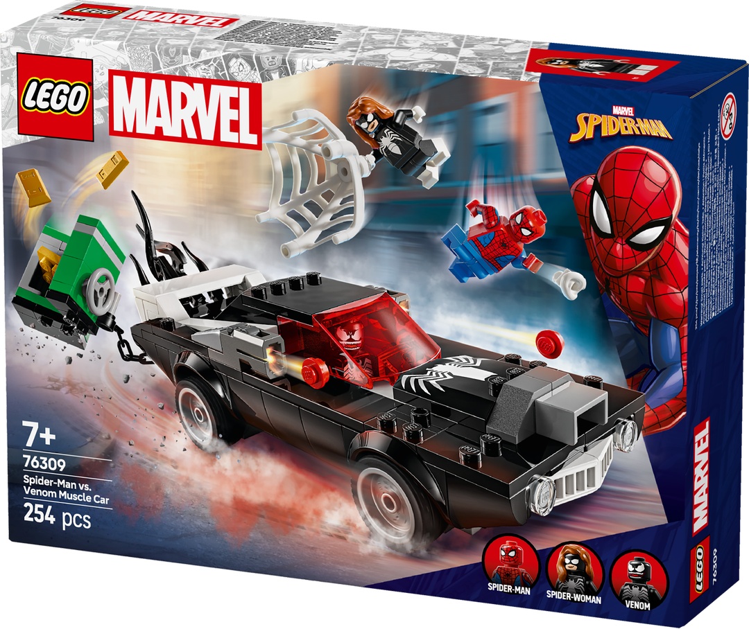 LEGO® MARVEL Super Heroes™ 76309 Spider-Man vs. Venom Muscle-Car Maschine, Rad, Person