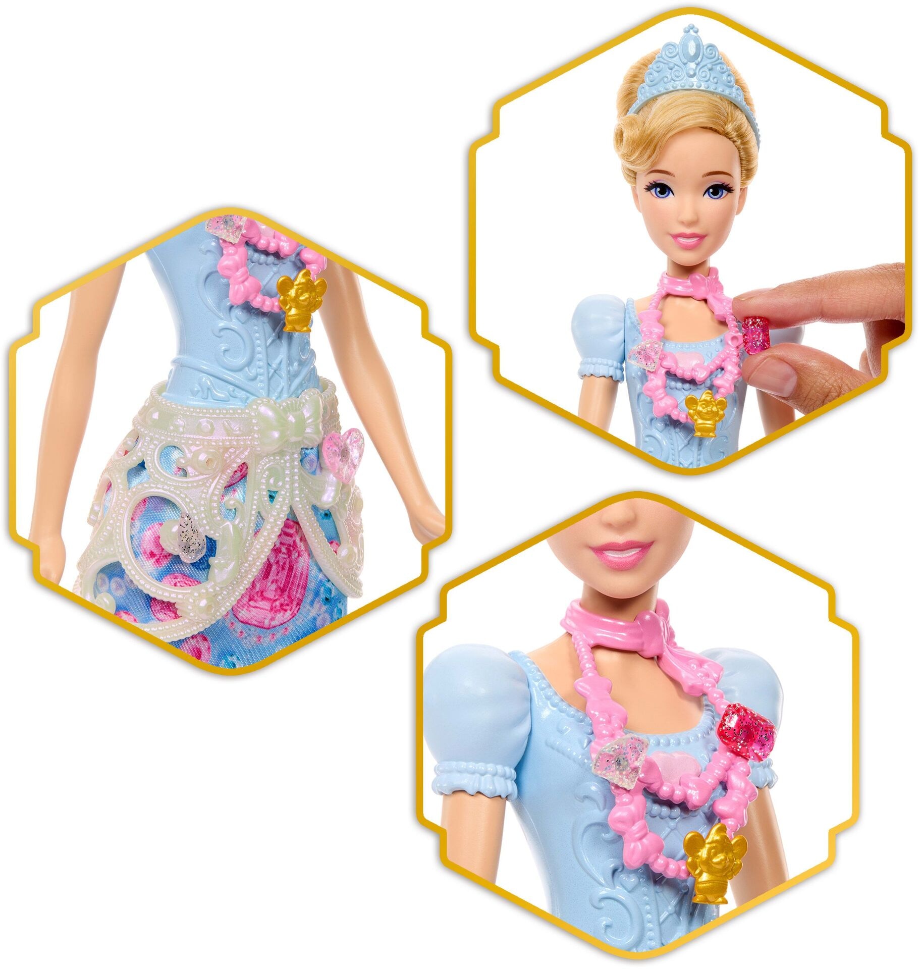 Puppe - Mattel - Disney Prinzessin Juwel Reveal Cinderella Puppe - Modell MATTEL JHL50