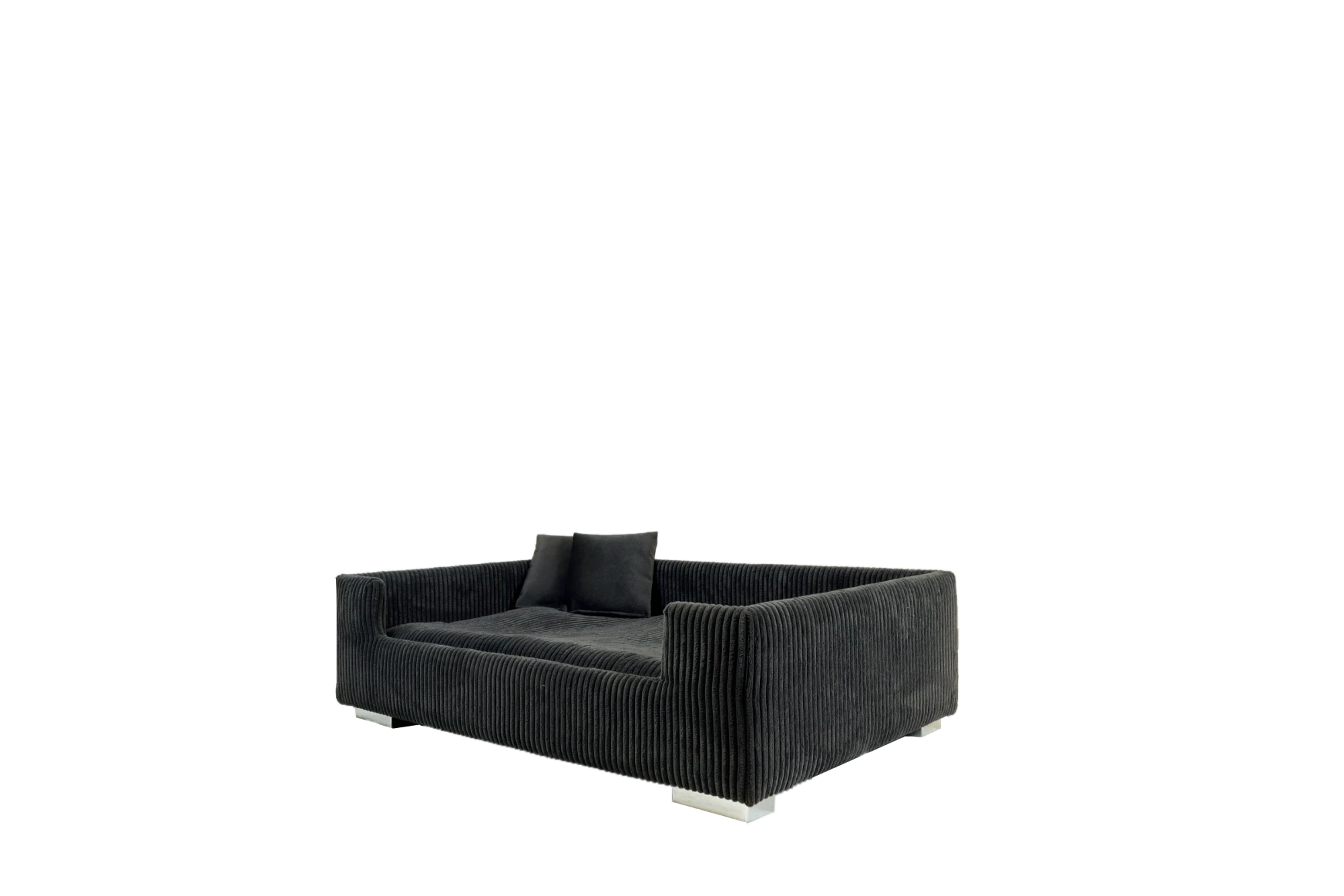 Rohrschneider RS 22340 Hundesofa gepolstert Cord – Sofa mit Wendekissen