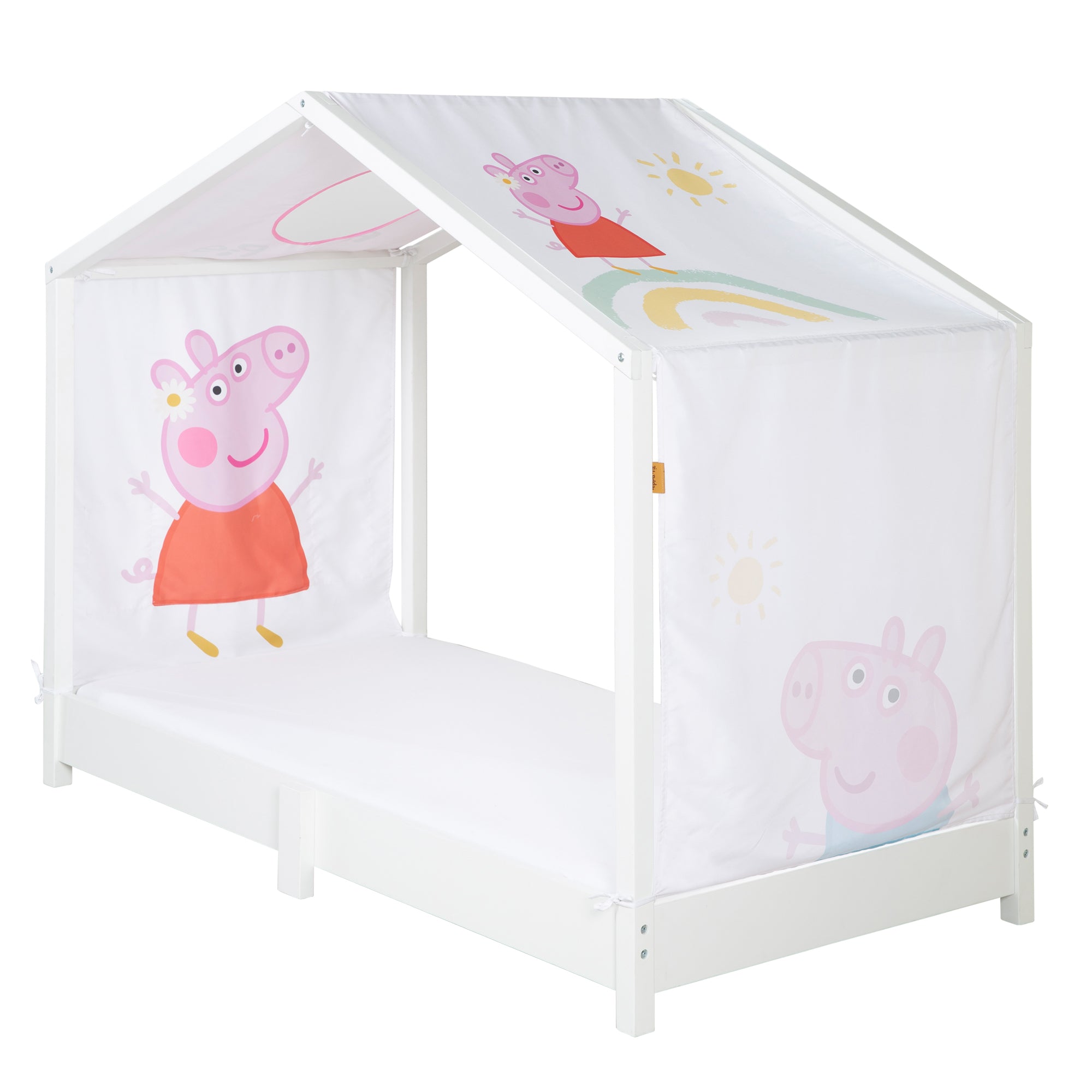 Roba 0287PP1 Hausbettbezug 70x140 cm Peppa Pig weiß – Bettenzubehör - Produktbild 2