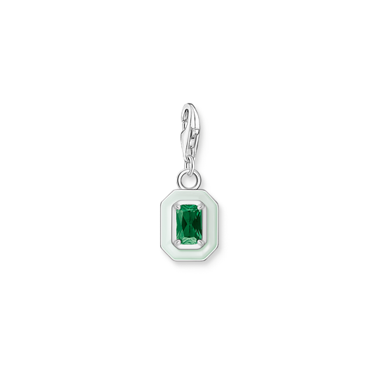 Thomas, Sabo, Armband, Charm-Club, Pendant, 925, Cold, Enamel, Glass-Ceramic, Stone, Green, Armband, Charm-Clubing, Pop, 1917-496-6, Zubehor, Edelstein, Schmuck, Smaragd