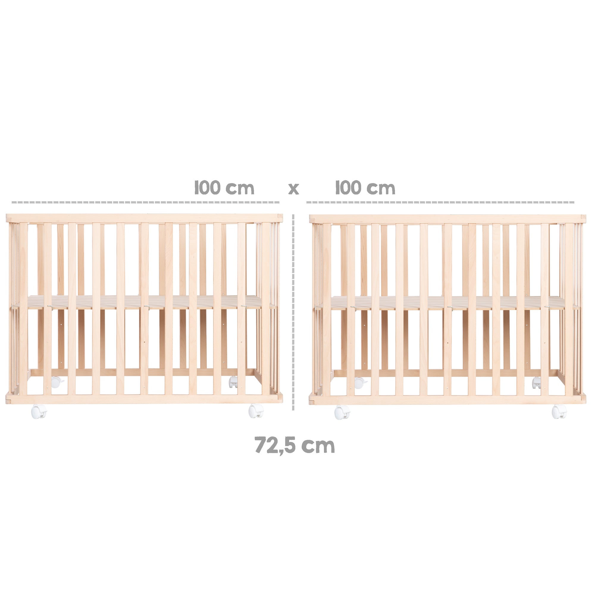 Roba 0246NAV190 Laufgitter 100x100 Little Stars Bio Buche natur - Produktbild 12