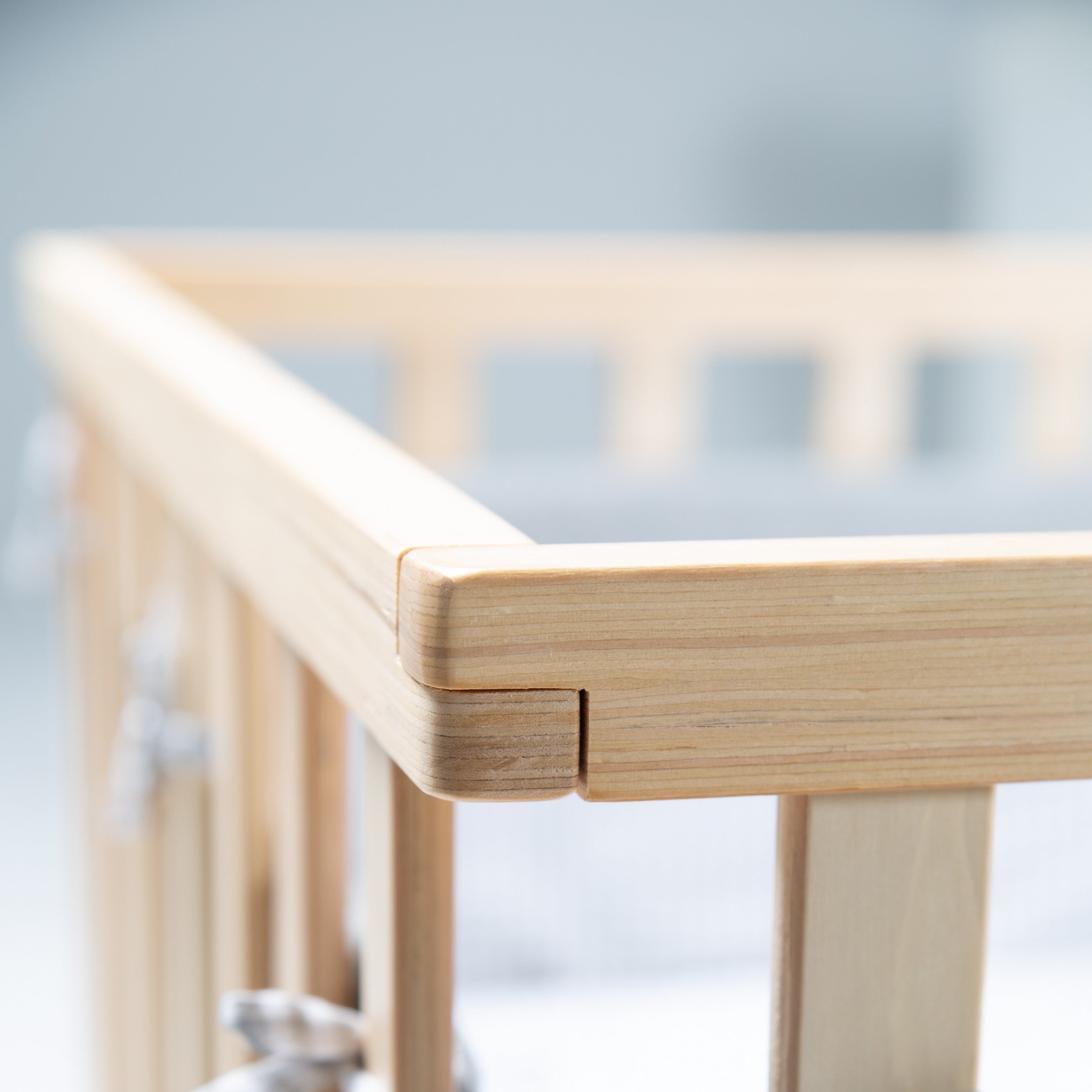 Roba 0241S145 Laufgitter 100x75 Jumbo twins grau natur lackiert - Produktbild 2