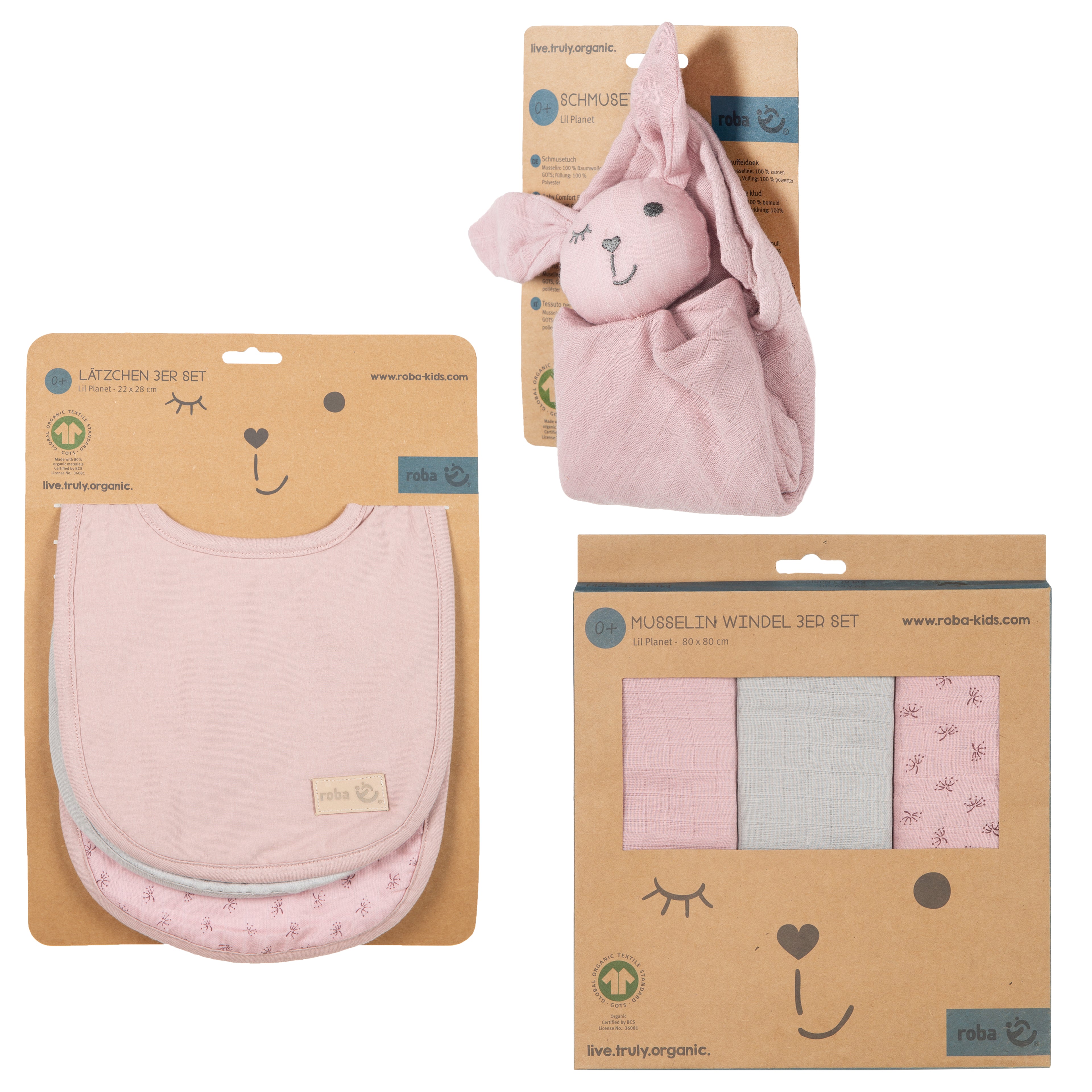 Roba 226S02T3 Geschenkset Baby Essentials rosa alt rosa – Heim Textilien - Produktbild 3