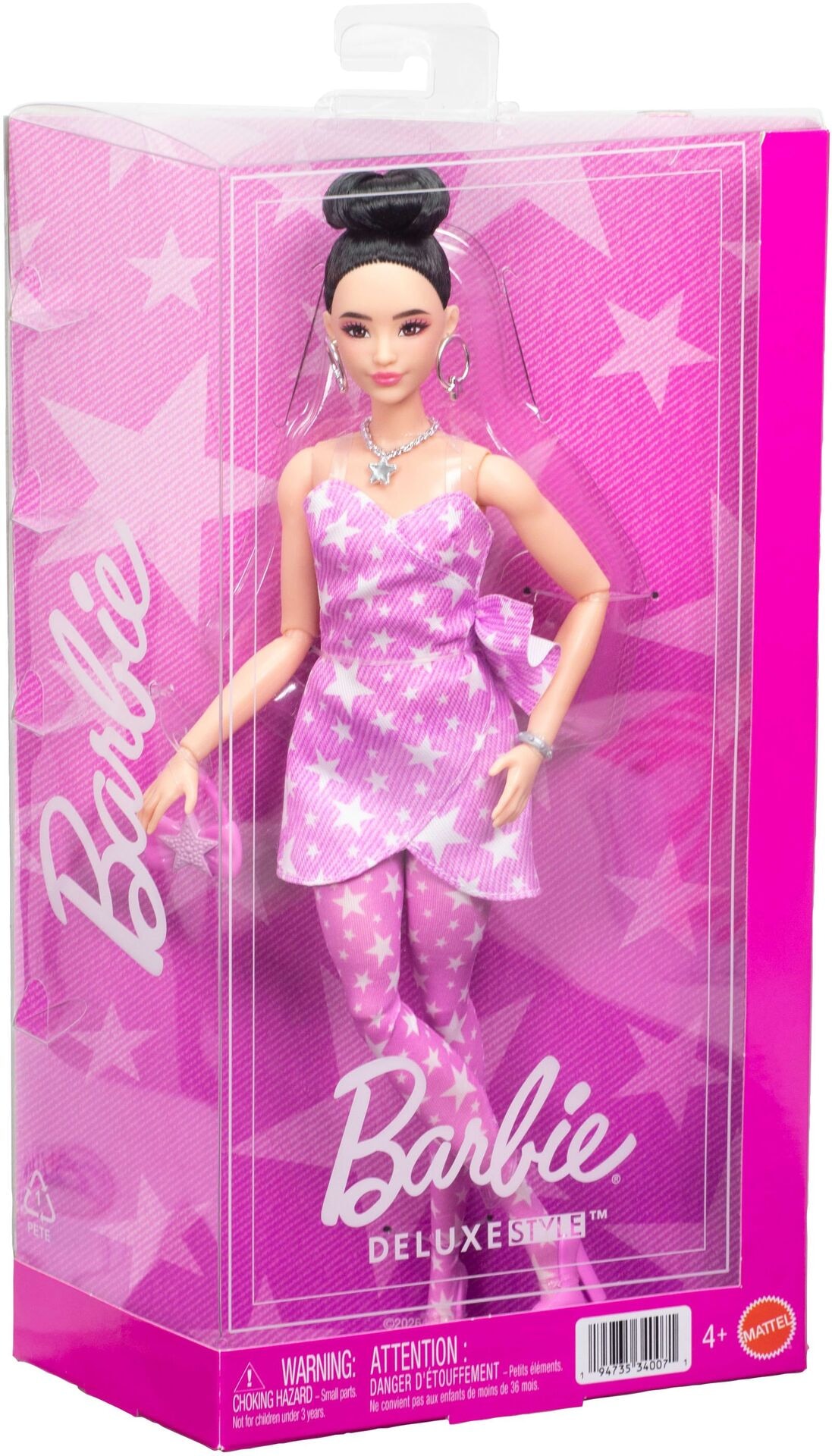 Kleid - Mattel - Barbie Deluxe Style - Sternchen Kleid - Modell MATTEL JJN71 Produktbild fuer Online-Shop