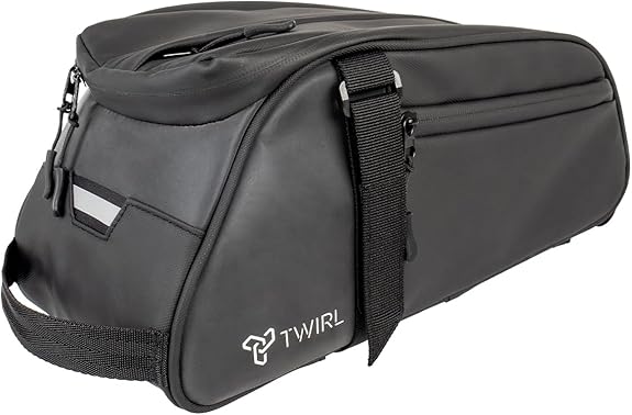 TWIRL 123202 – Gepäckträgertasche CARRY ED 6 L Schwarz/Grau