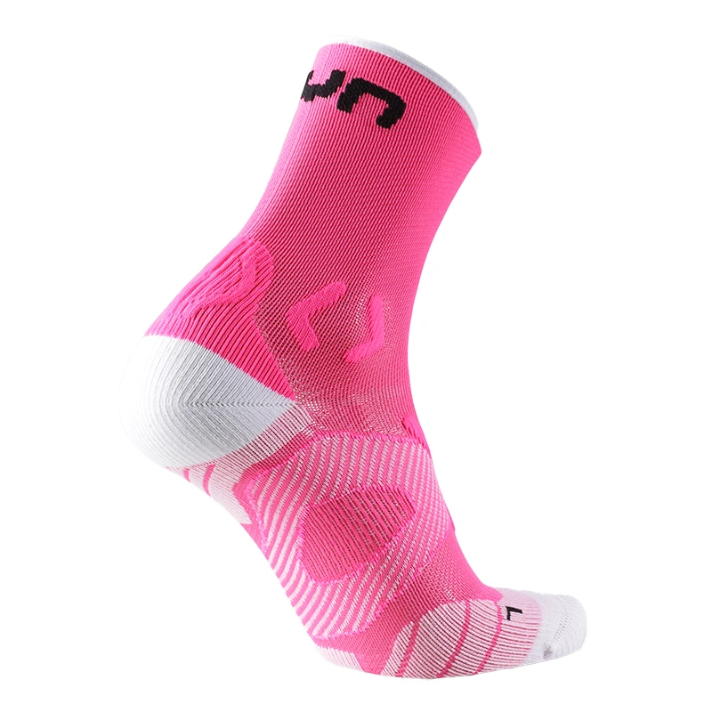 UYN Damen Laufsocken Runner's One Short S100272P603 - Pink Fluo/Weiß GR. 35/36