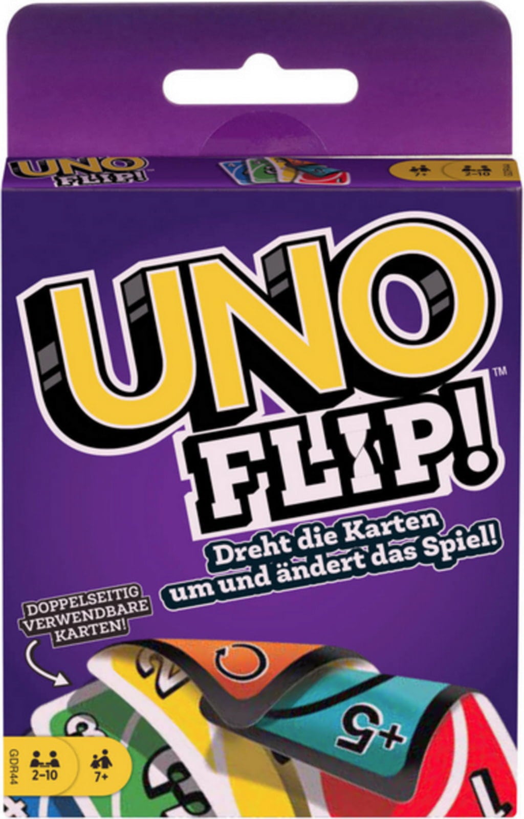 UNO, Flip, Side, Das, Kartenspiel, mit, doppelter, Spannung, Mattel, GDR44