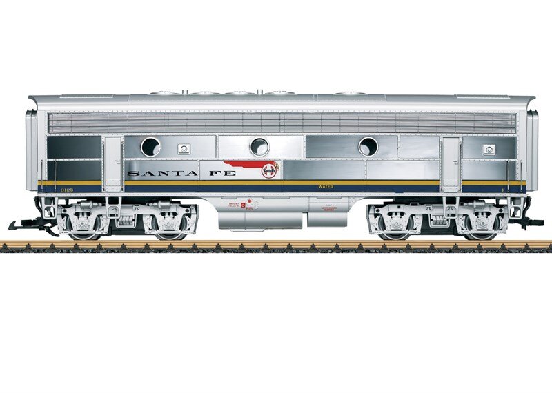 LGB_L20587_Diesellokomotive_Santa_Fe_F7_B, Eisenbahn, Transport, Zug, Fahrzeug, Versandbehälter