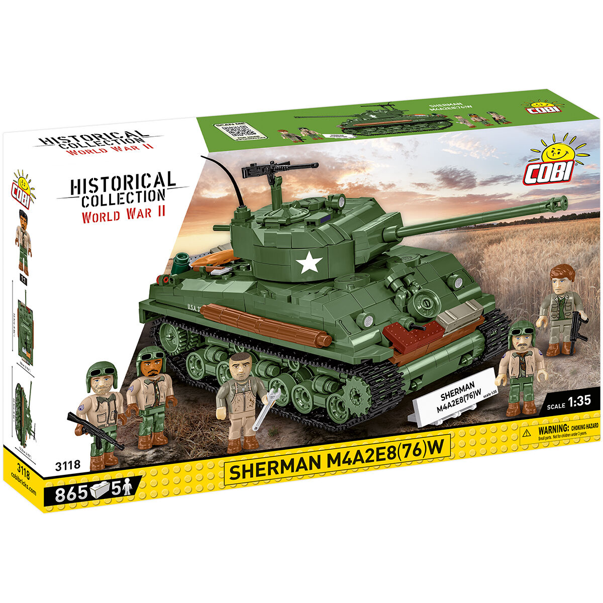 COBI 3118 - Sherman M4A2E8 (76) W