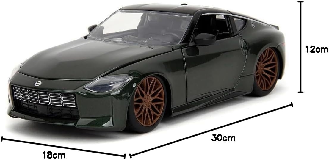 Jada 253203100 Fast & Furious 2023 Nissan Z - Modellauto 1:24 Rad, Leichtmetallrad, Auto, Sprach, Reifen, Rad, Leichtmetallrad, Auto, Sprach, Reifen