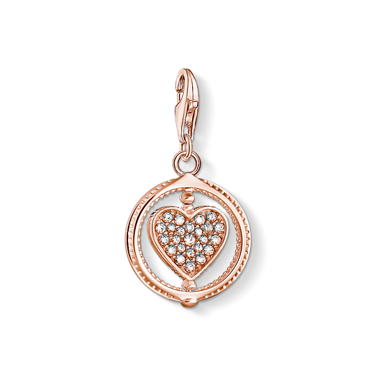 Thomas, Sabo, Anhänger, Charm-Club, Herz, Pave, Rosegold, Zubehor, Ohrring, Schmuck, Diamant, Anhänger