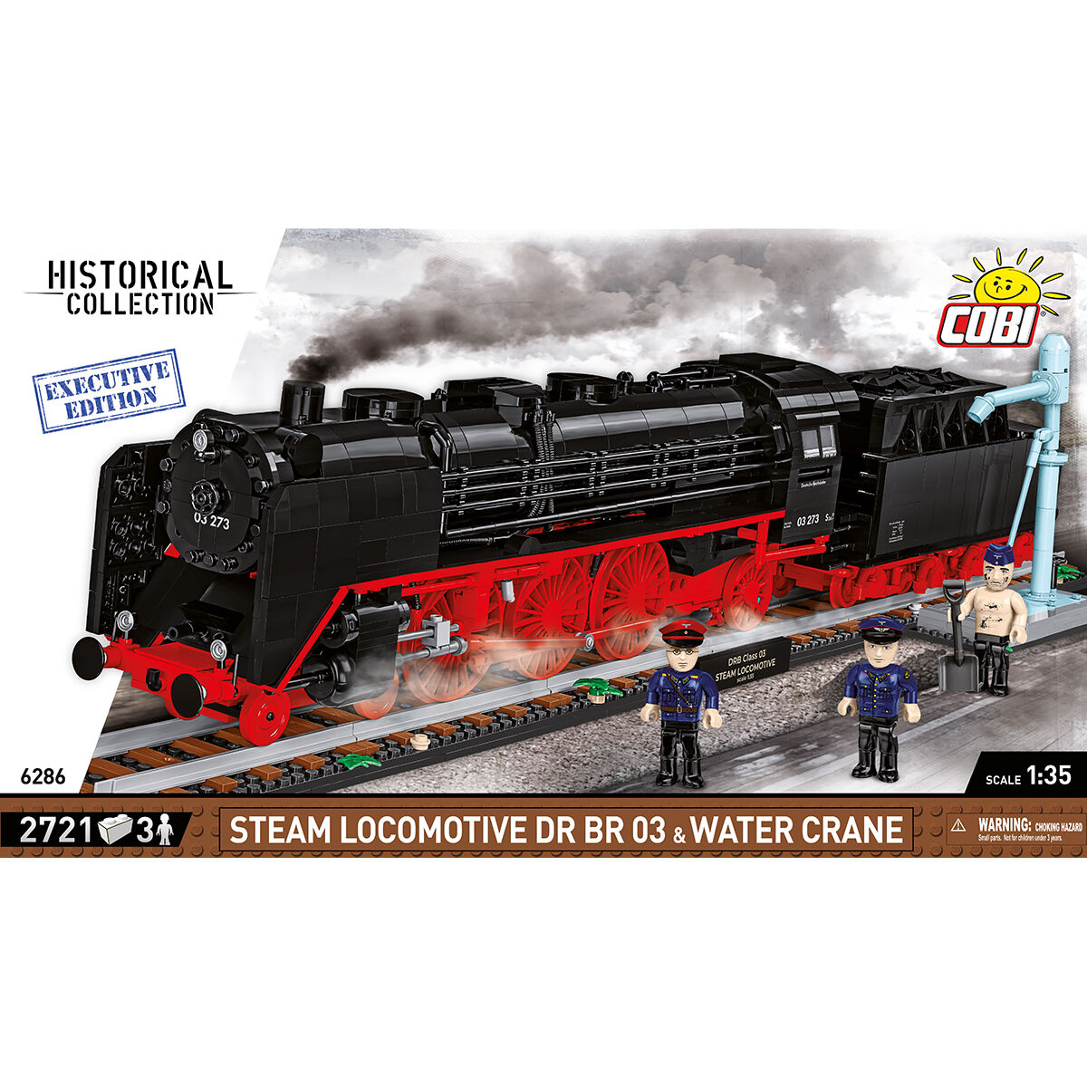 COBI 6286 - DR BR 03 STEAM Locomotive & Watercrane - Bild 3