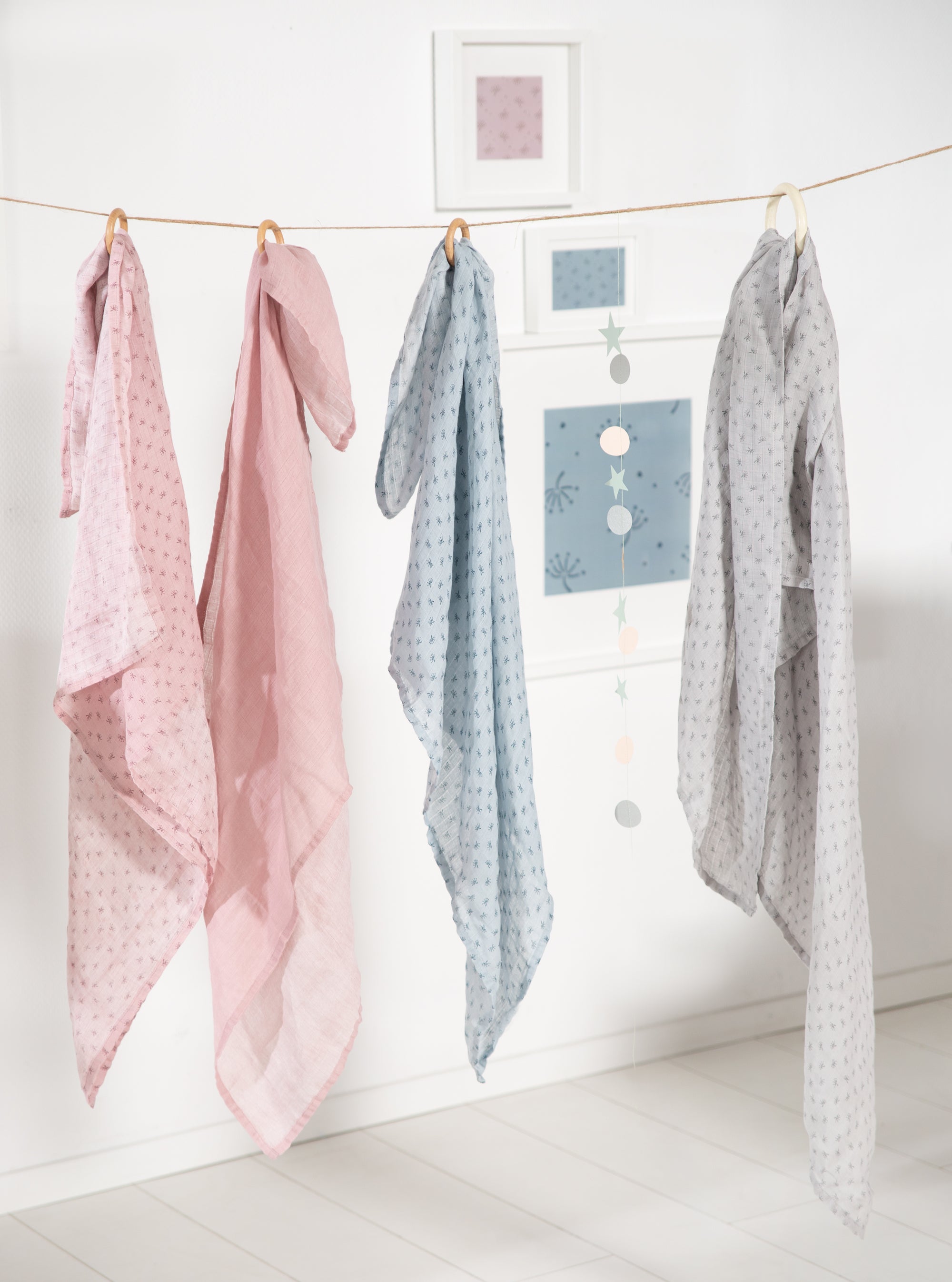 Roba 306130G226 2er Puck-/ Stilltuch Lil Planet rosa alt rosa – Krabbeldecken - Produktbild 9