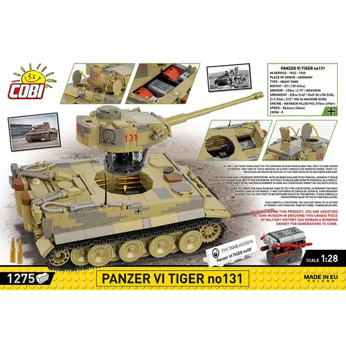 Cobi 2588 Panzer VI Tiger I no 131 The Tank Museum