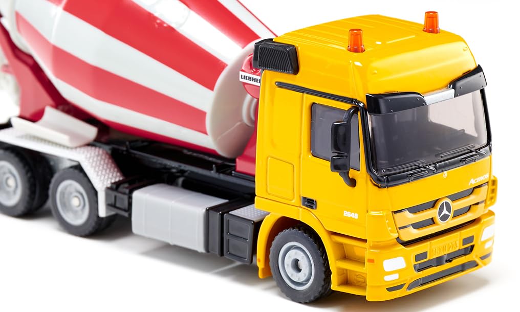 Siku Fahrmischer Mercedes-Benz mit Liebherr Aufbau 10353900004 Anhänger-LKW, Transport, Lastwagen, Fahrzeug