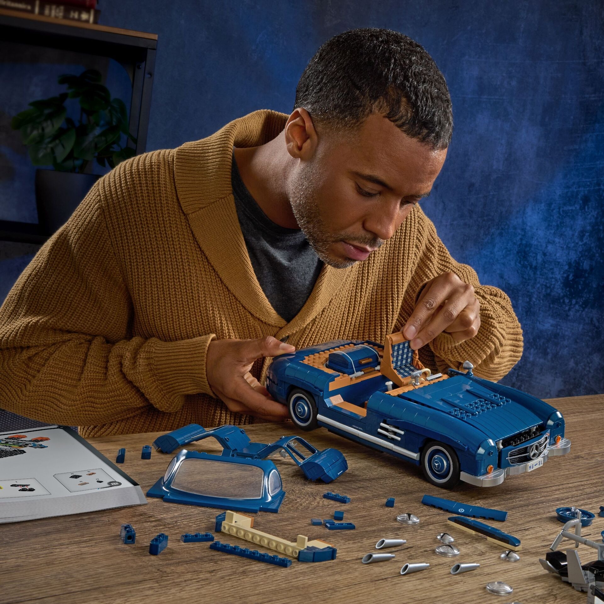 Produktfoto - Mattel - MEGA Showcase Hot Wheels Mercedes-Benz 300SL - Modell MATTEL HWW25