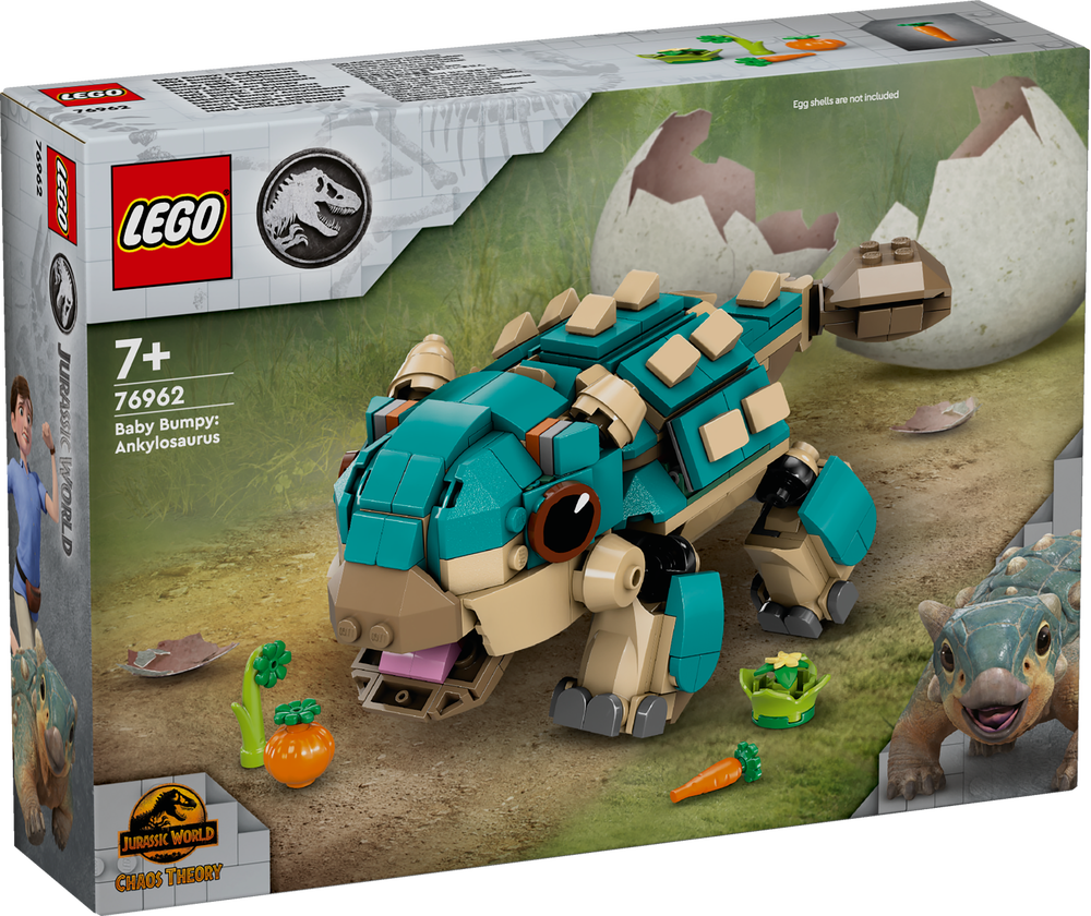 LEGO, 76962, Jurassic, World, Baby, Bumpy:, Ankylosaurus, Spielzeug, Person, Bär, Säugetier, Tierwelt