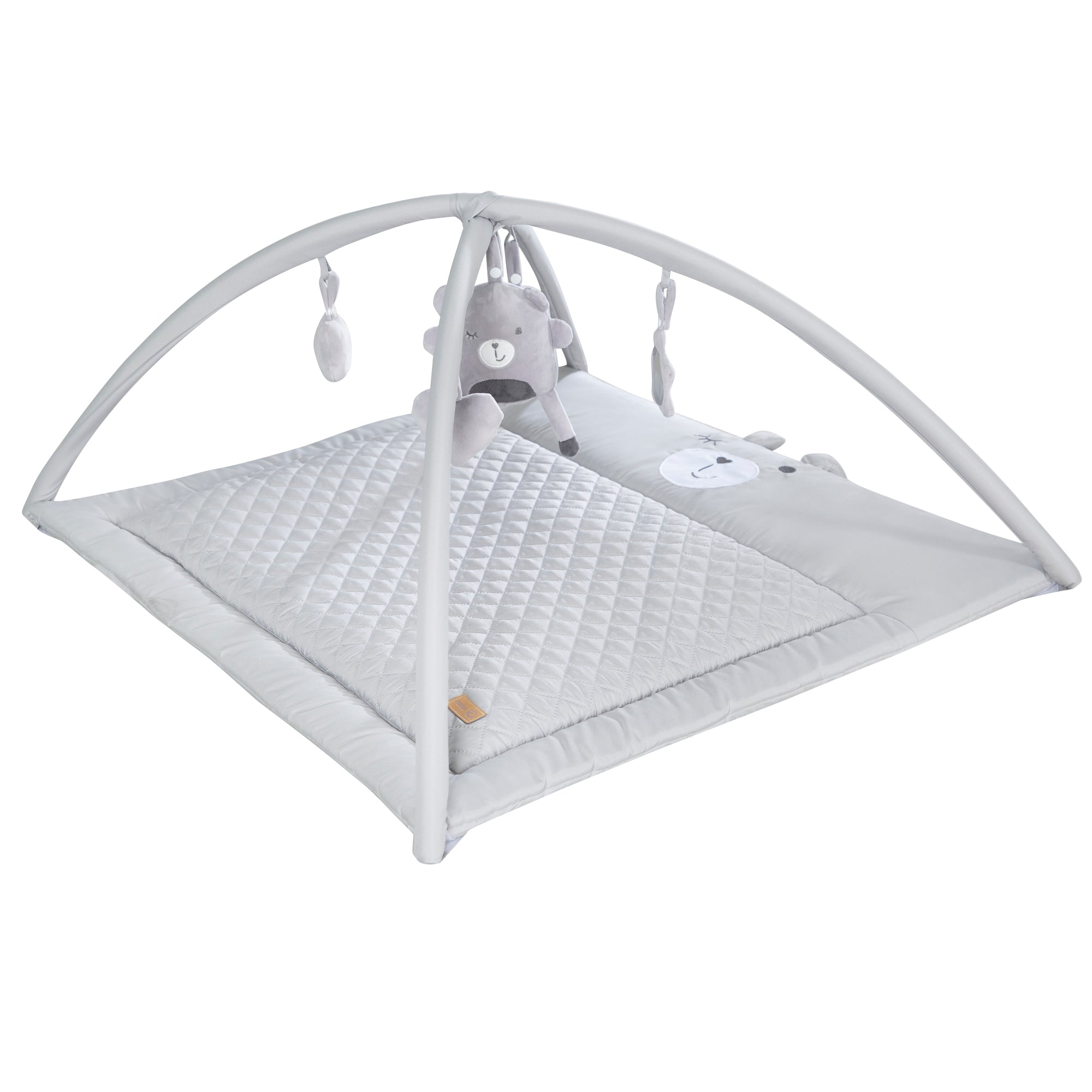 Roba 307076V230 Krabbeldecke+Spielbogen grau – Krabbeldecken - grau - Krabbeldecken - Produktbild 1