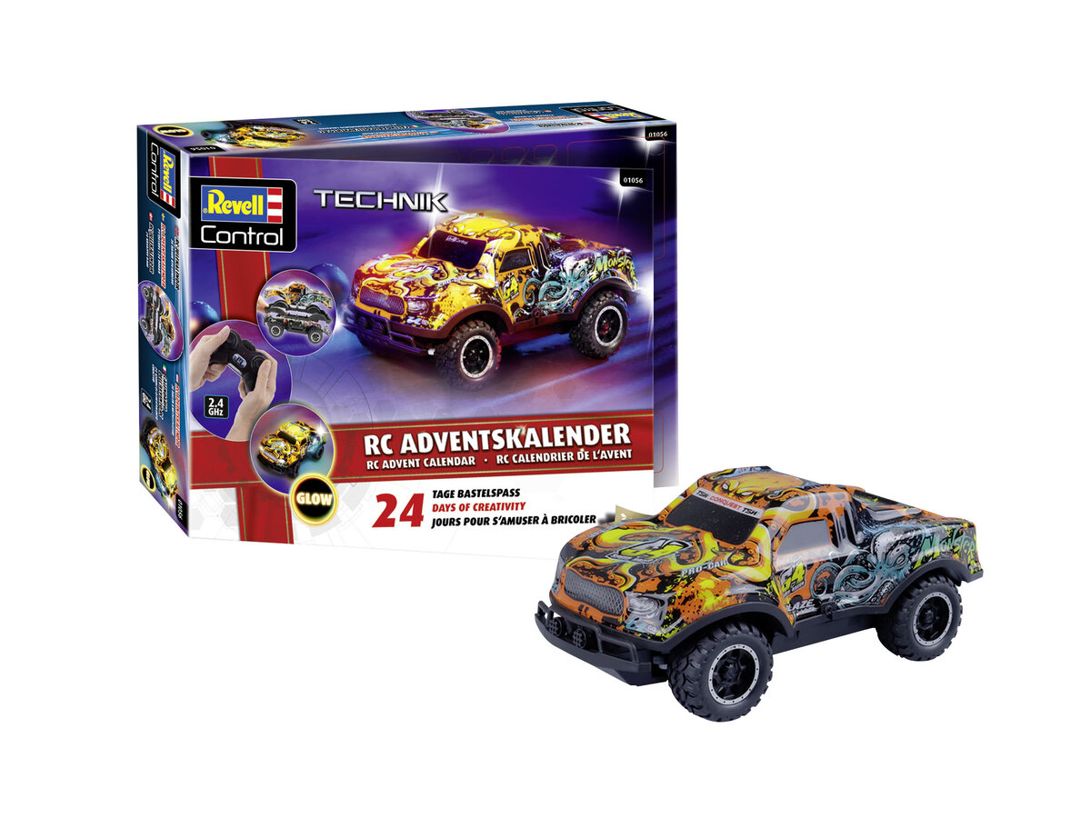Revell RC Adventskalender Christmas Driver Der perfekte Countdown zu Weihnachten 01056 Sprach, Rad, Leichtmetallrad, Auto, Person