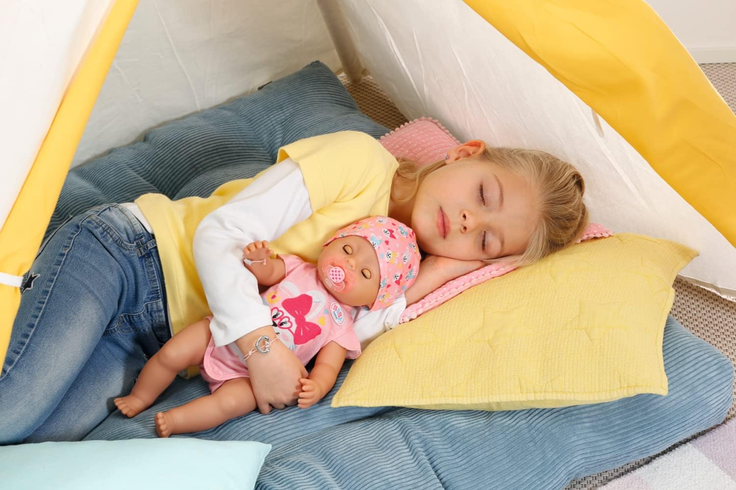Leute, Person, Baby, Decke, Kissen