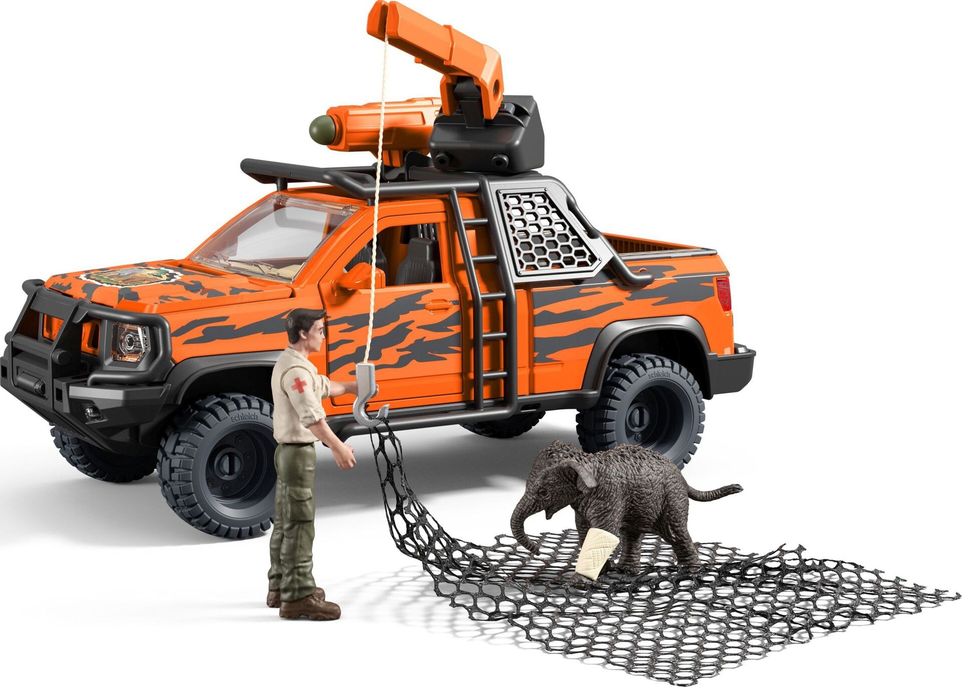 Fahrzeug - Schleich - Abenteuerfahrzeug im Dschungel - Modell SCHLEICH 42720 Produktbild fuer Online-Shop