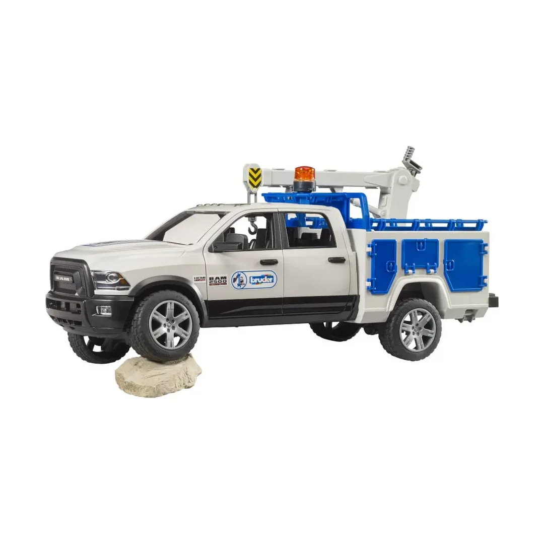 Bruder_02509_Ram_2500_Service_Truck_Mit_Kran_Und_Rundumleuchte