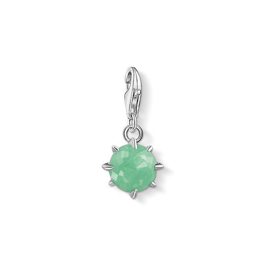 Thomas Sabo Anhänger Charm-Club Geburtsstein Mai 925 Sterling Silber Aventurin Zirkonia Grün 1789-586-6 Thomas, Sabo, Anhänger, Charm-Club, Geburtsstein, Mai, 925, Sterling, Silber, Aventurin, Zirkonia, Grün, 1789-586-6, Zubehor, Edelstein, Schmuck, Ohrring, Jade