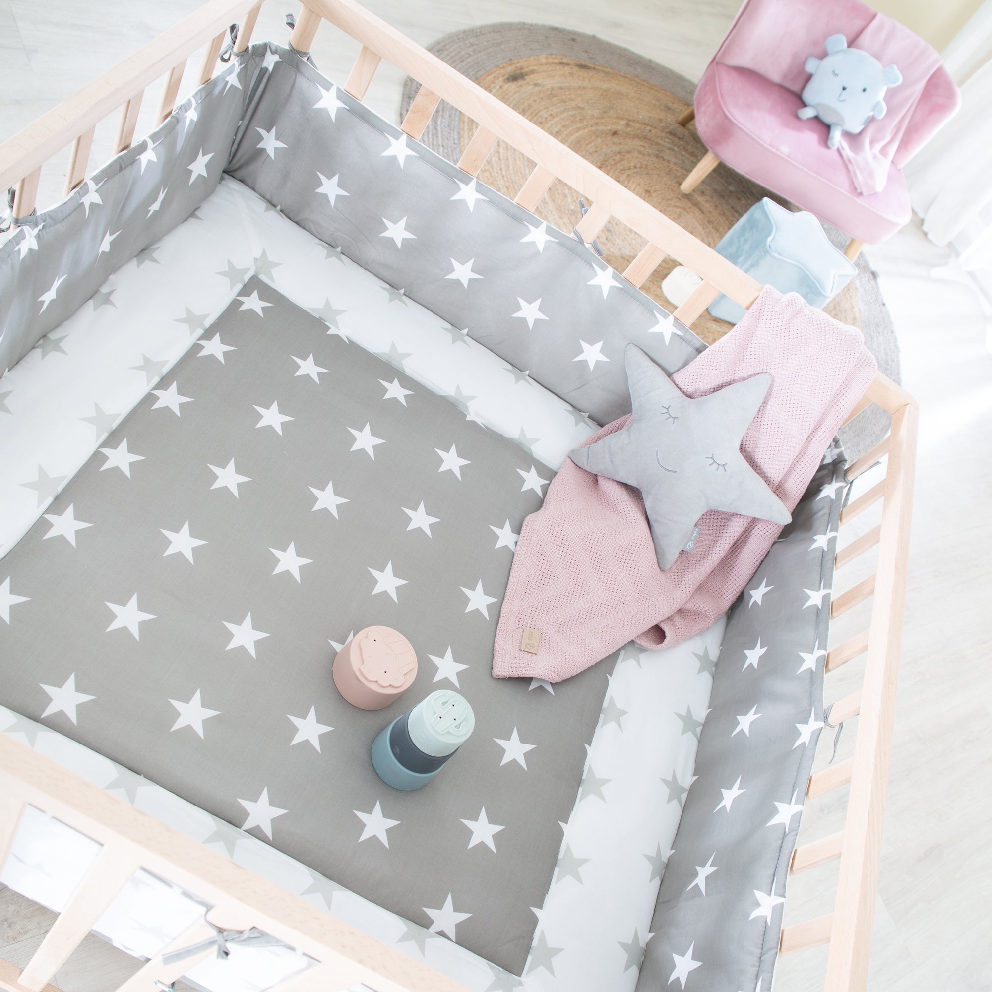 Roba 0246NAV190 Laufgitter 100x100 Little Stars Bio Buche natur - Produktbild 13