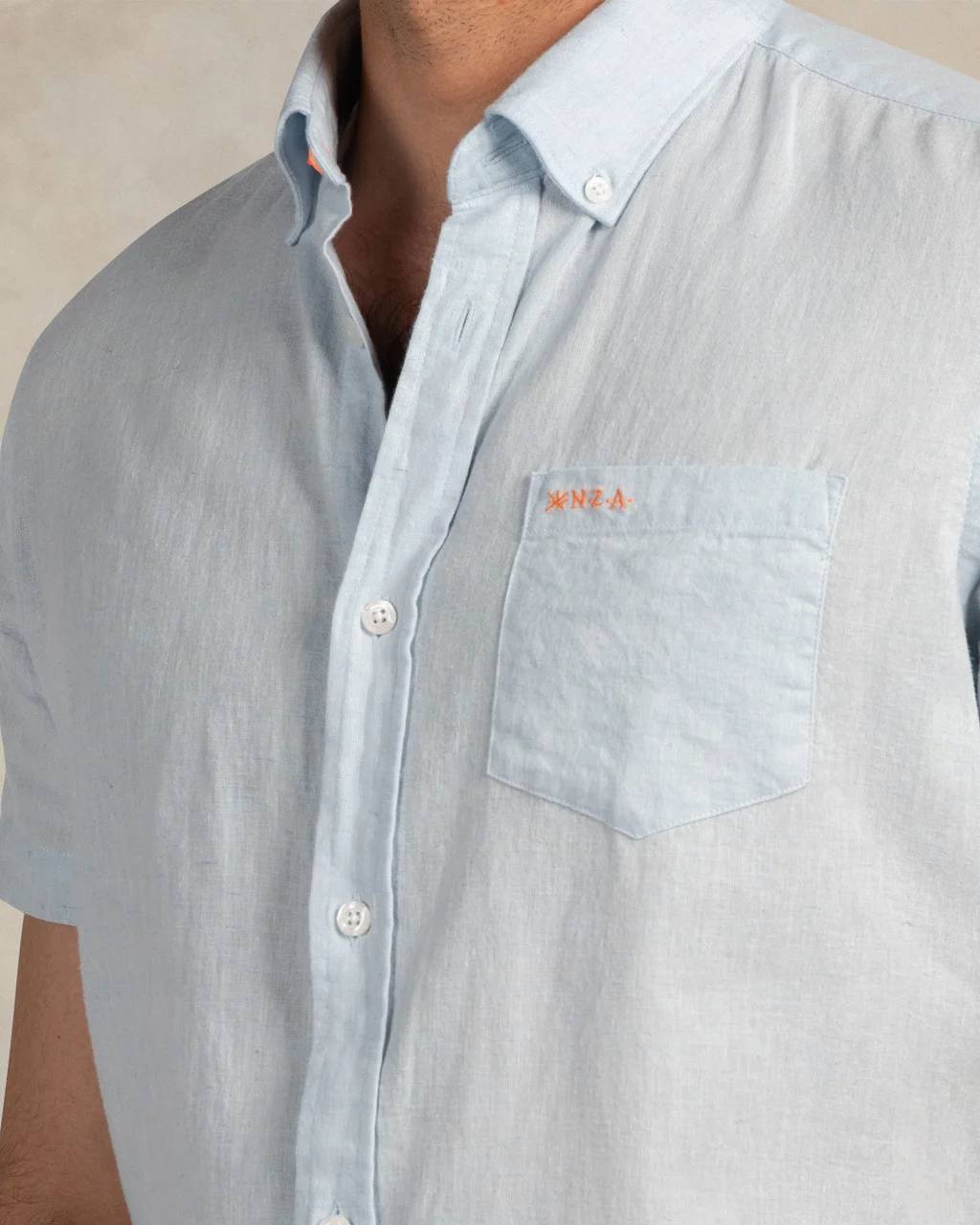 NZA 26CN506SBM Hemd - Kurzarm / Hellblau - Bild 4