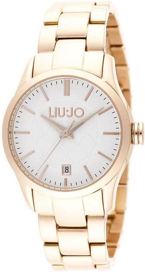 LIU, JO, Analog, Quarz, Uhr, mit, Edelstahl, Armband, LJW-TLJ886, Armbanduhr, Arm, Körperteil, Person