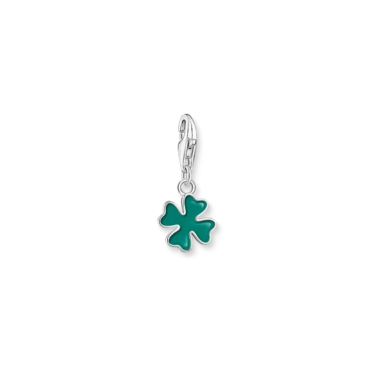 Thomas Sabo Anhänger Charm Club 925 Sterling Silber Kaltemail Dunkelgrün Charmista Charms 2017 007 34
