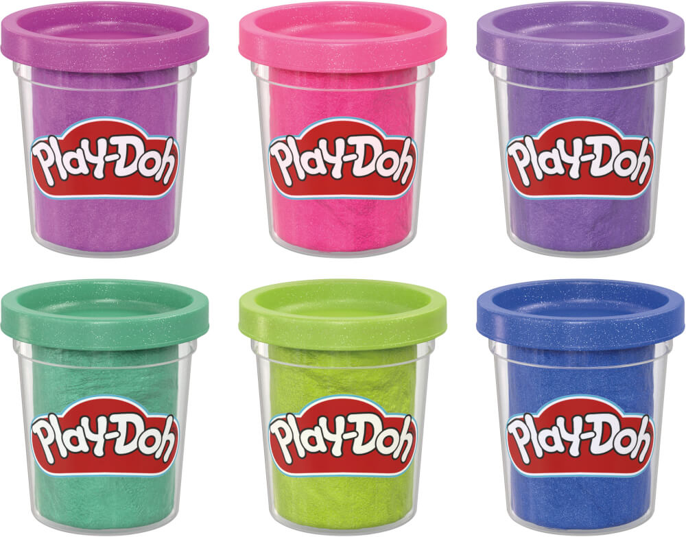 Play-Doh 6er-Pack Funkelknete