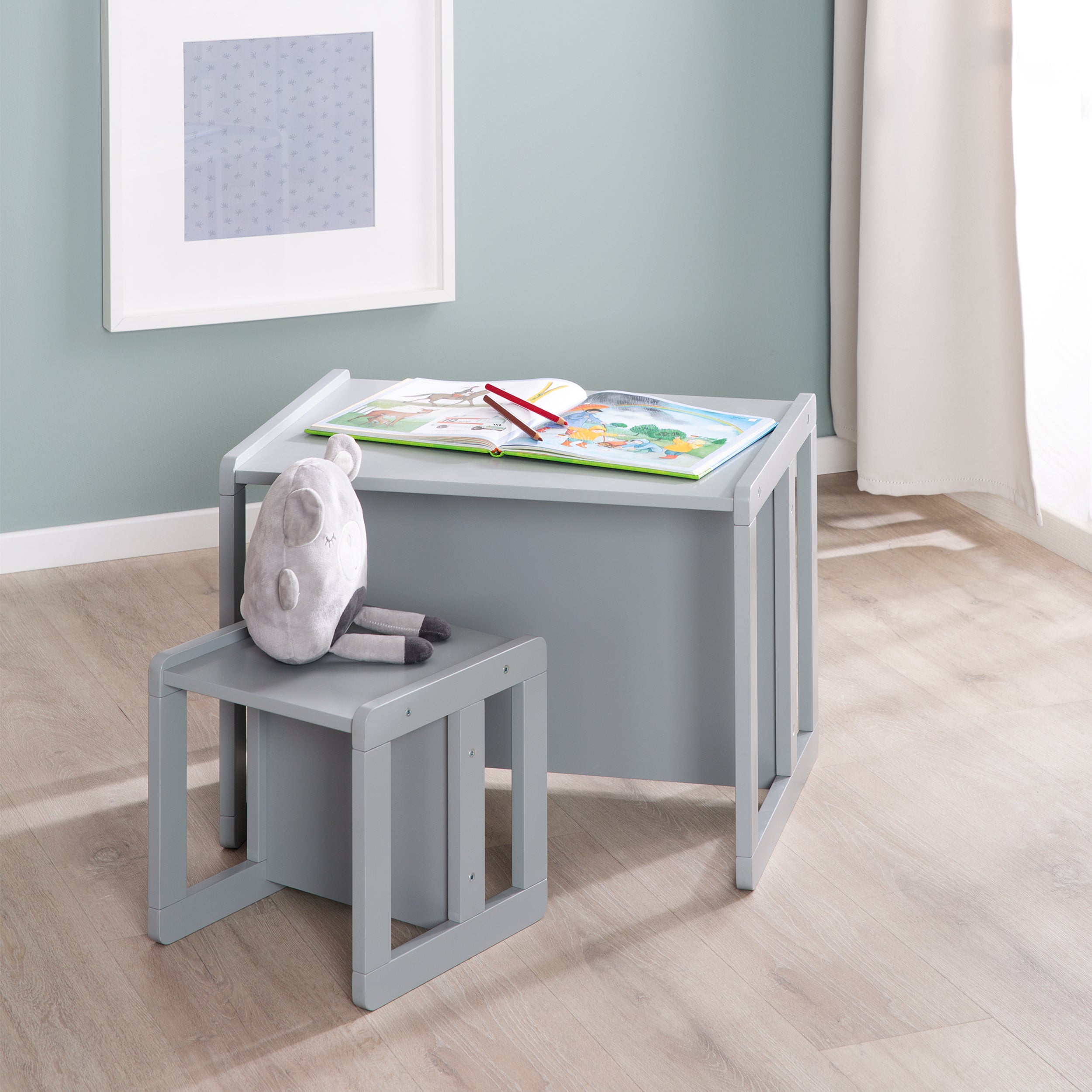 Roba 450004GA Kindersitzgruppe 3in1 grau – Spielmöbel - Produktbild 13