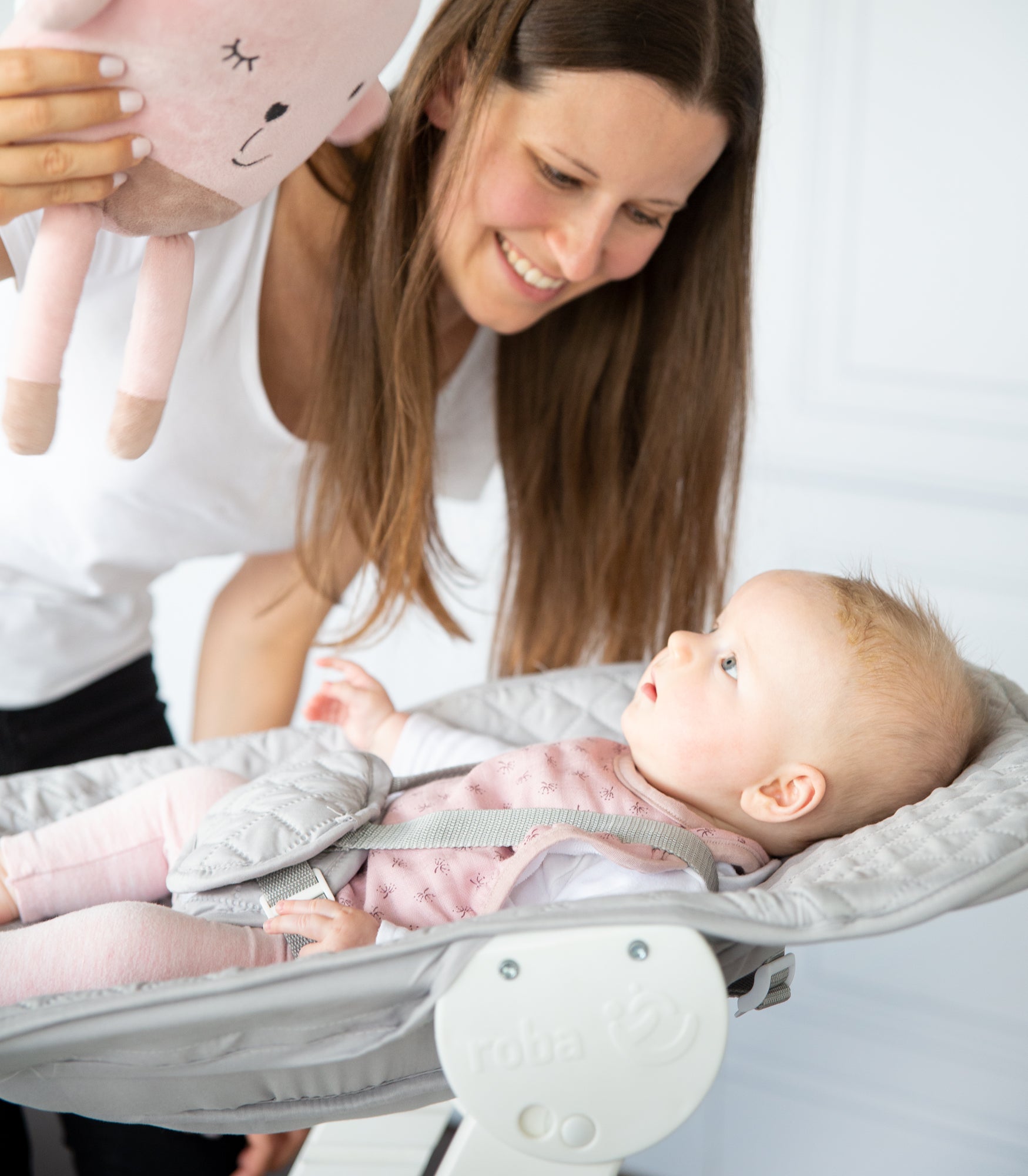 Roba 75063WEV230 Treppenhochstuhl, Set 2in1 grau weiß - Produktbild 12