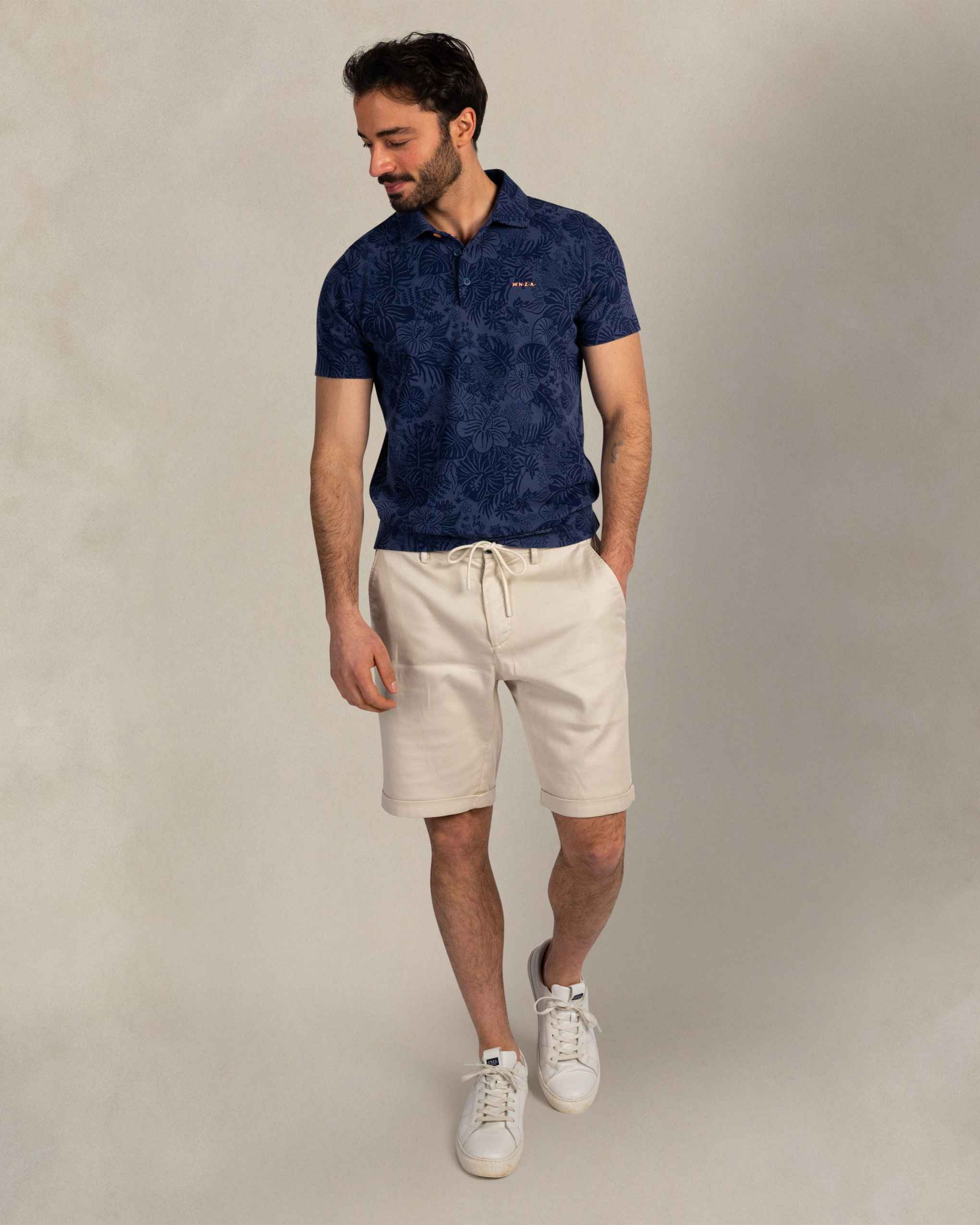 NZA 26CN104NS Poloshirt - Blau / Hawaii - Bild 3