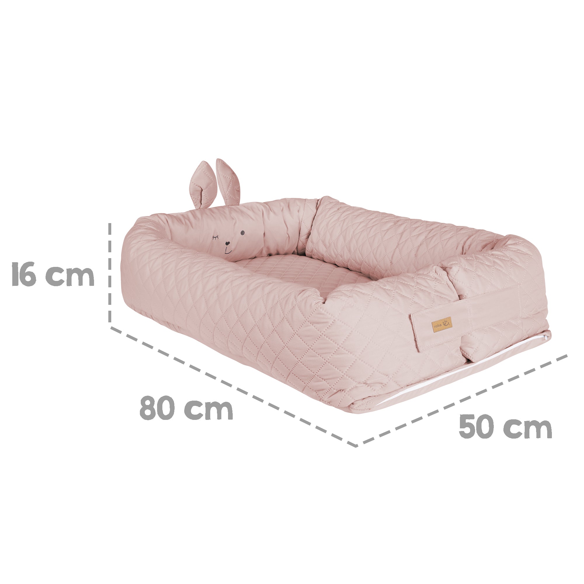 Roba 307100V229 Babylounge roba Style rosa – Babynester - Produktbild 4