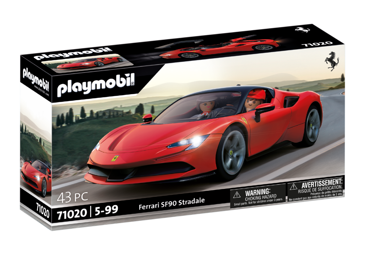 PLAYMOBIL, 71020, Ferrari, SF90, Stradale, Coupe, Sportwagen, Sprach, Rad, Leichtmetallrad