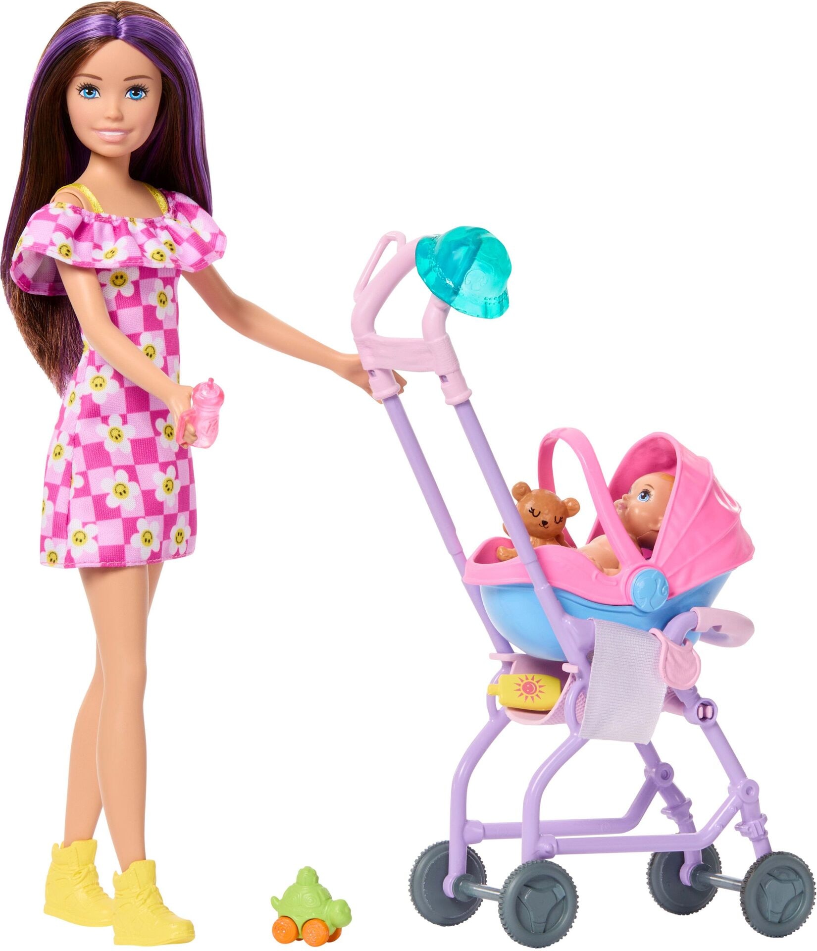 Produktfoto - Mattel - Barbie ''Skipper Babysitters Inc.'' Kinderwagen Spielset - Modell MATTEL JJB42
