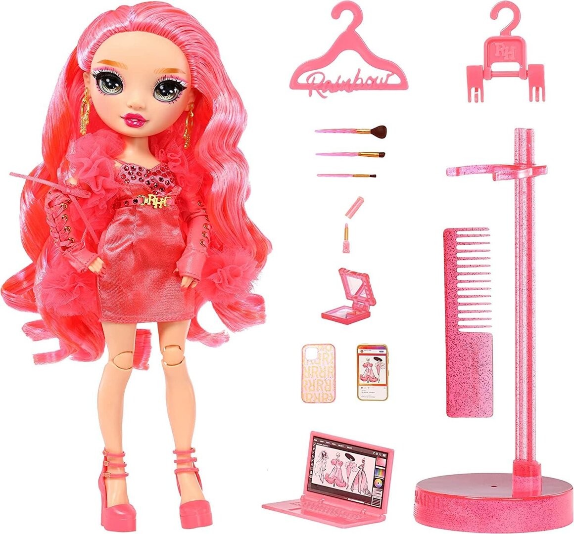 Figur, Puppe, Spielzeug, Barbie, Laptop