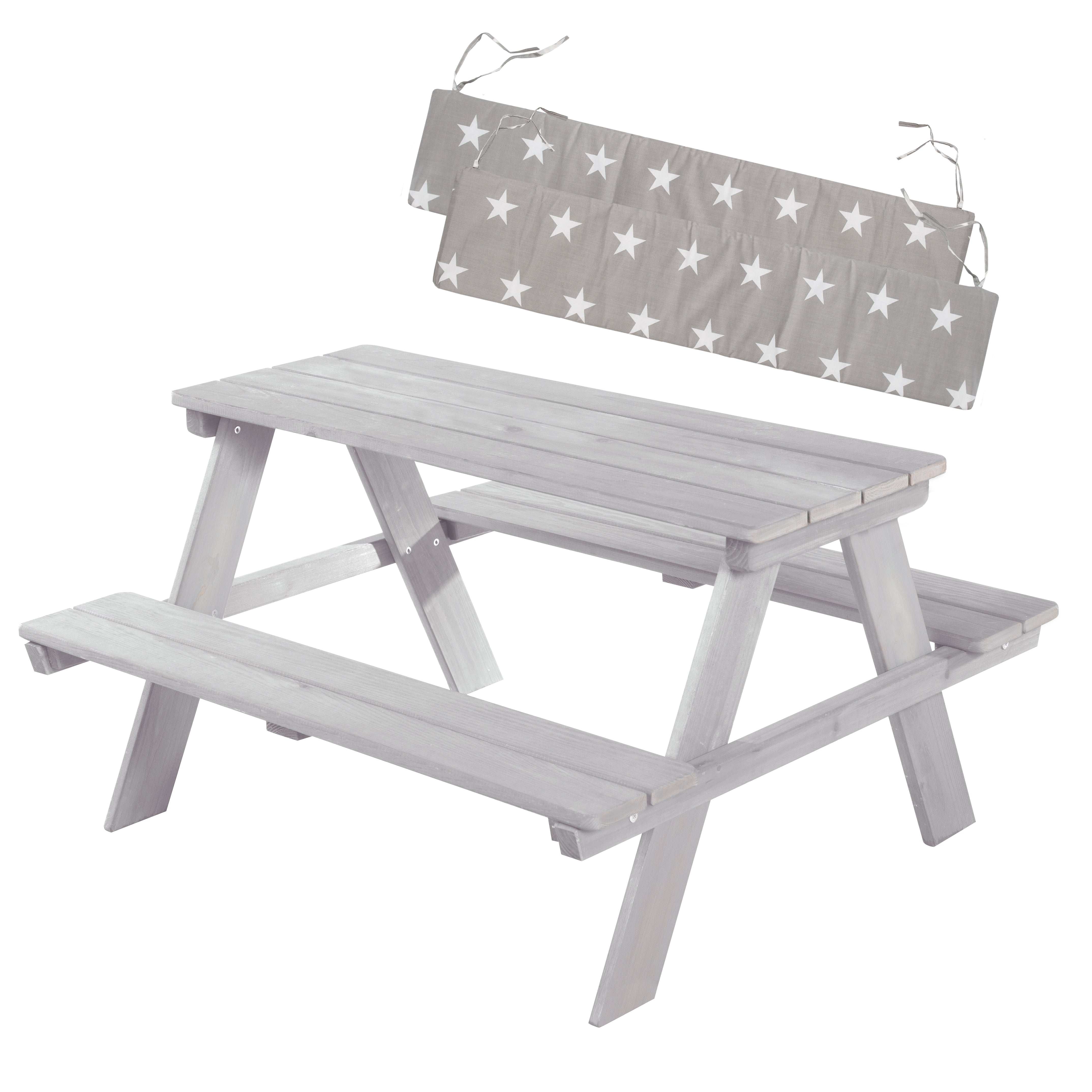 Roba 456001GAV190 Kindersitzgarnitur Outdoor+, Kissen grau – Outdoor + - grau - Outdoor + - Produktbild 1