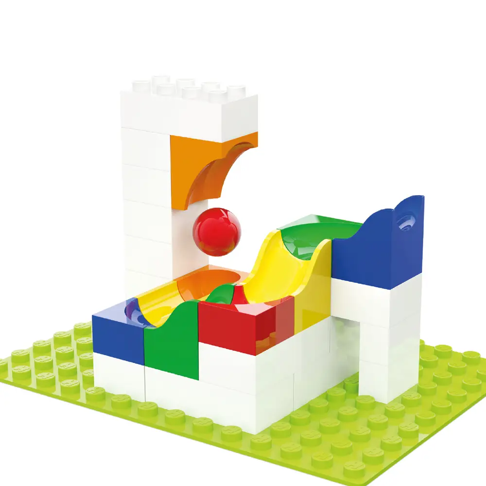 HUBELINO Kugelbahn Katapult Erweiterung (41-teilig)