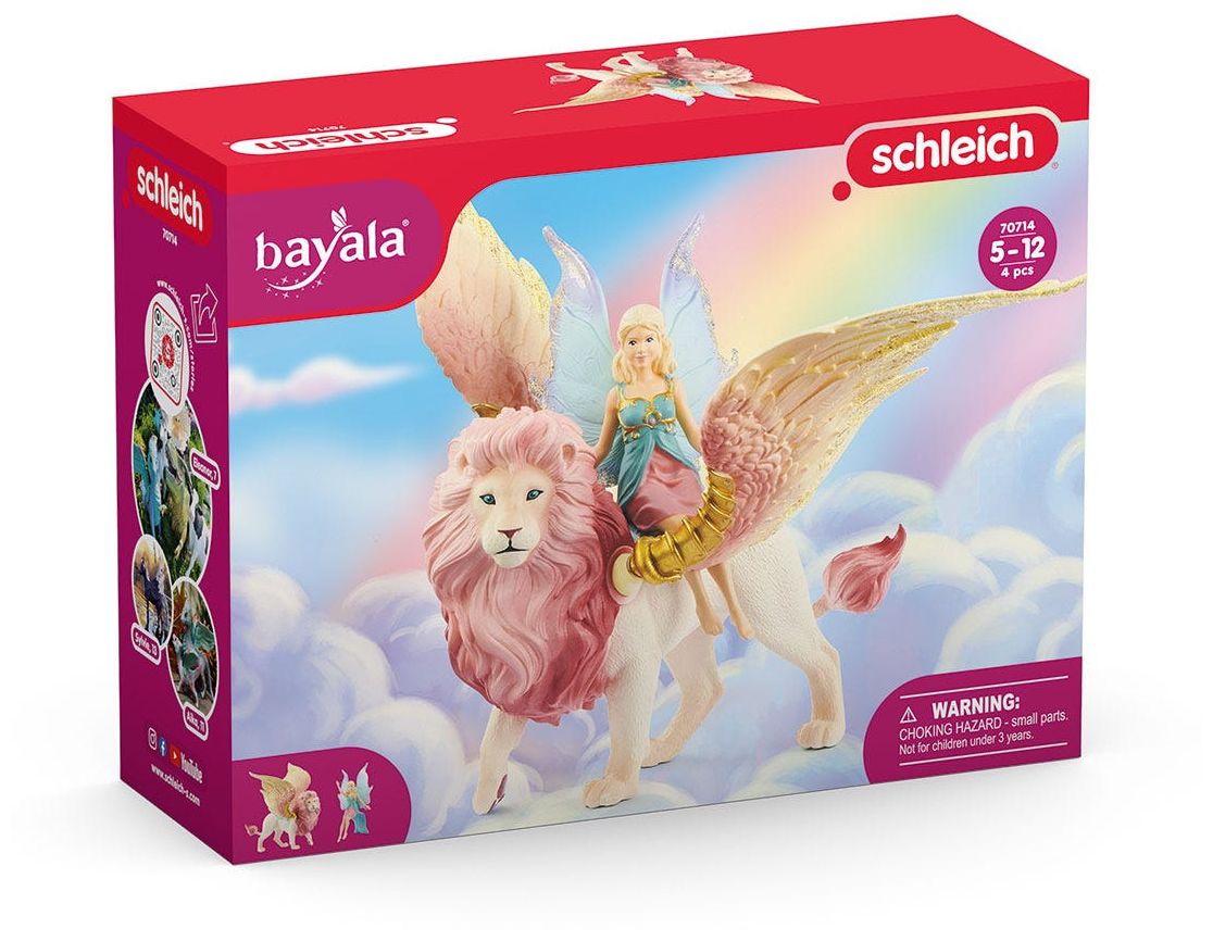 schleich® bayala® 70714 Elfe auf geflügeltem Löwe Tier, Löwe, Säugetier, Tierwelt, Person