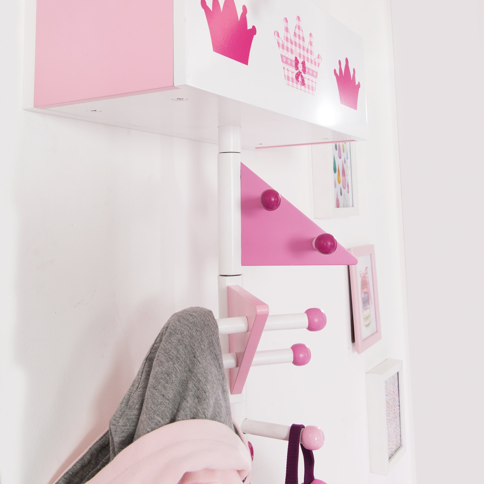 Roba 450152D332 Garderobe mit schwenkbaren Armen weiß – Spielmöbel - Produktbild 5